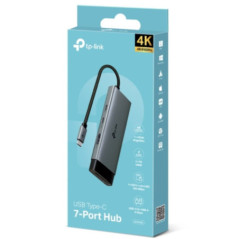 TP-LINK 7 PORT HUB, USB-C(1), USB-A(2), HDMI 4K(1), 1YR