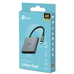 TP-LINK 3 PORT HUB, PD(1), USB-A(1), HDMI 4K(1), 1YR