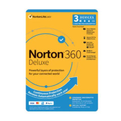 Norton 360 Deluxe 3 Devices 1Yr Retail Box VPN DarkWeb