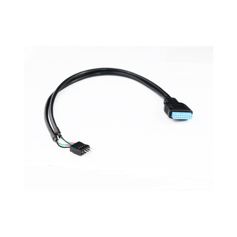 1M Green IEC C13 to C14 Power Cable