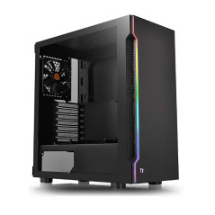Thermaltake H200 RGB Tempered Glass Mid Tower Chassis Black