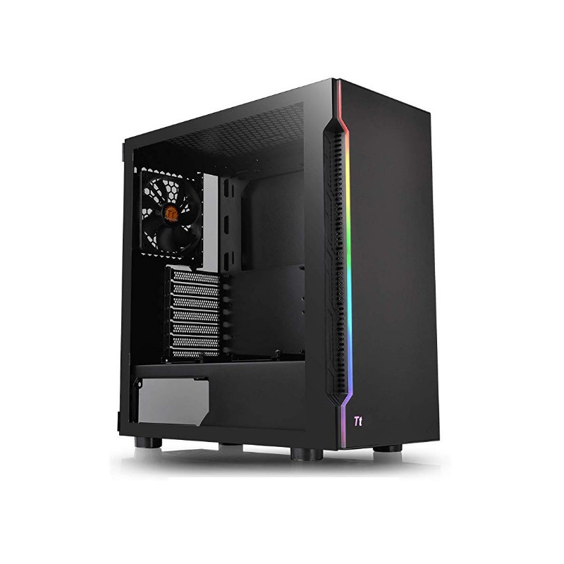Thermaltake H200 RGB Tempered Glass Mid Tower Chassis Black