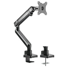 Brateck Single Monitor Aluminium Slim Mechnical Spring Monitor Arm - 17in-32in