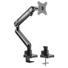 Brateck Single Monitor Aluminium Slim Mechnical Spring Monitor Arm - 17in-32in