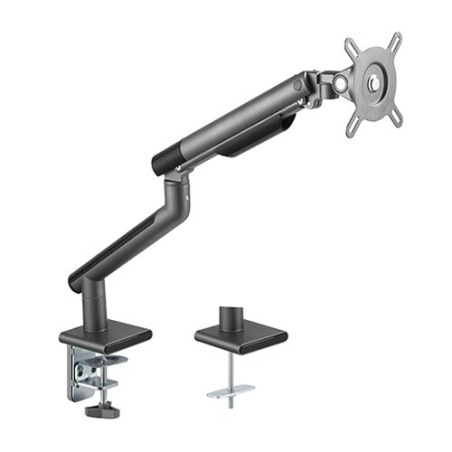 Brateck Single Monitor Premium Slim Aluminum Spring Black Monitor Arm - 17in-32in