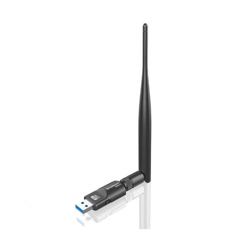 Simplecom NW621 AC1200 WiFi Dual Band USB Adapter with 5dBi antenna