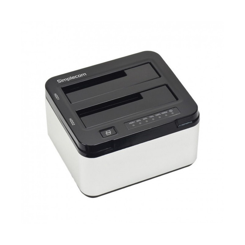 Simplecom SD322 Dual Bay USB 3.0 Aluminium Docking for 2.5/3.5 Black
