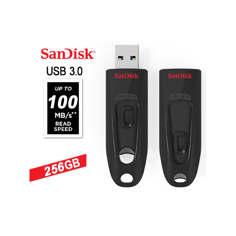 SanDisk 256GB Ultra CZ48 USB 3.0 Flash Drive