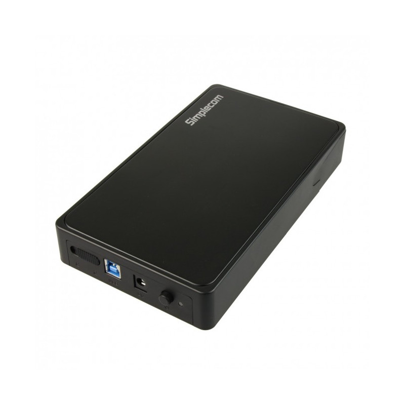 Simplecom SE325 Tool Free 3.5in SATA HDD to USB 3.0 Hard Drive Enclosure - Black Enclosure