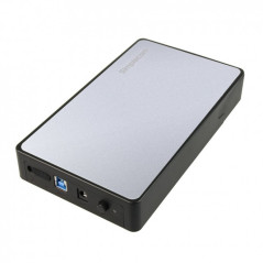  3.5" SATA Enclosure, USB 3.0, Tool-Free - Silver