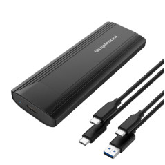 NVMe / SATA Dual Protocol M.2 SSD USB-C Type-C Enclosure Tool-Free USB 3.2 Gen 2 10Gbps