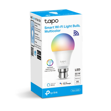 TP-Link L530B Tapo Smart Wi-Fi Multicolour Light Bulb with Dimmable Light