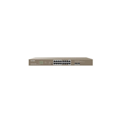 TENDA (TEG1118P-16-250W) 16GE + 2SFP Ethernet Switch With 16-Port PoE+