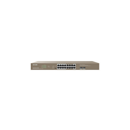 TENDA (TEG1118P-16-250W) 16GE + 2SFP Ethernet Switch With 16-Port PoE+