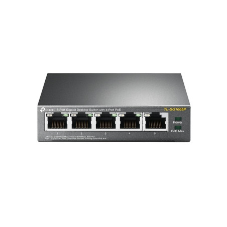 TP-Link TL-SG1005P 5-Port Gigabit Desktop Switch With 4-Port PoE