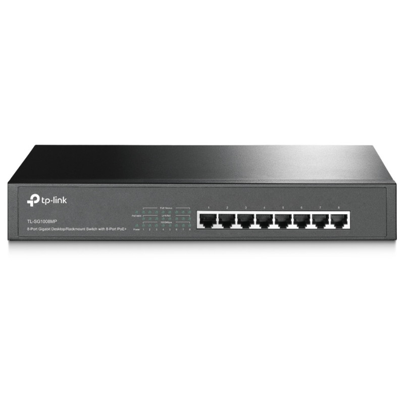 TP-Link TL-SG1008MP 8-Port Gigabit Desktop/Rackmount Switch with PoE+