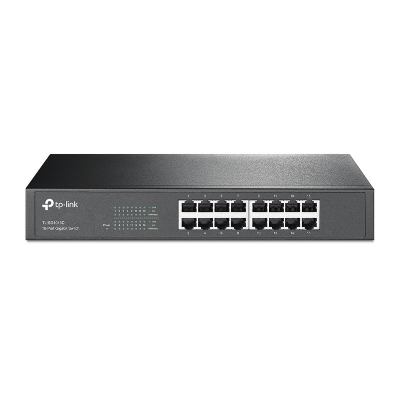 TP-Link 16 Port Gigabit Rackmount Switch 13-in Case no brackets