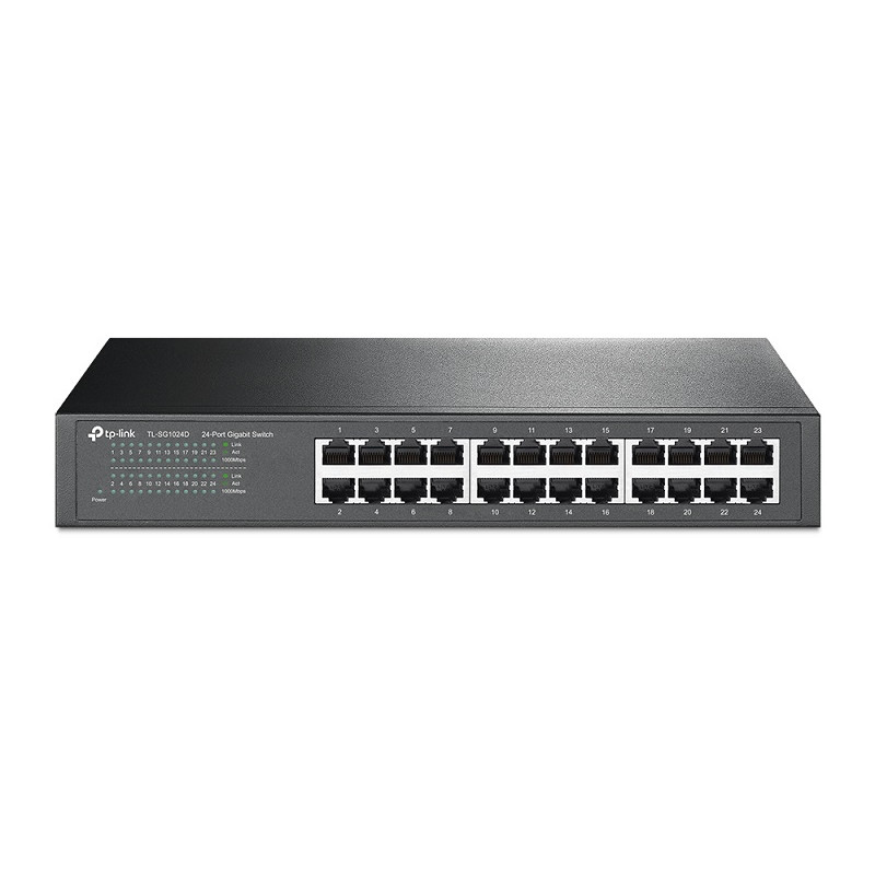 TP-Link 24 Port Gigabit Rackmount Switch 13-in Case no brackets