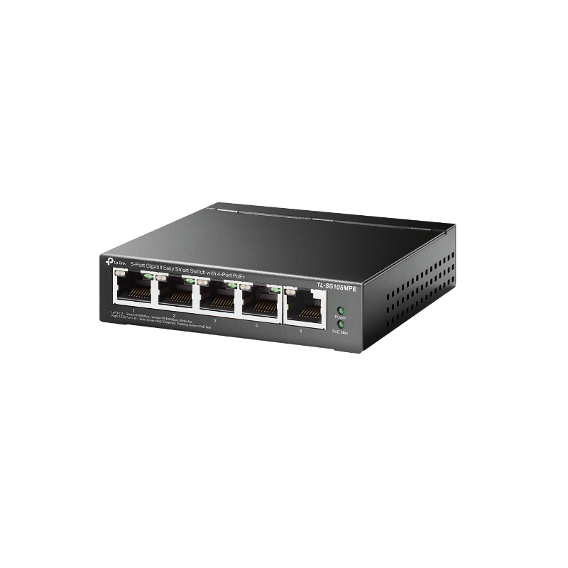 TP-Link TL-SG105MPE 5-Port Gigabit Easy Smart Switch with 4-Port PoE+