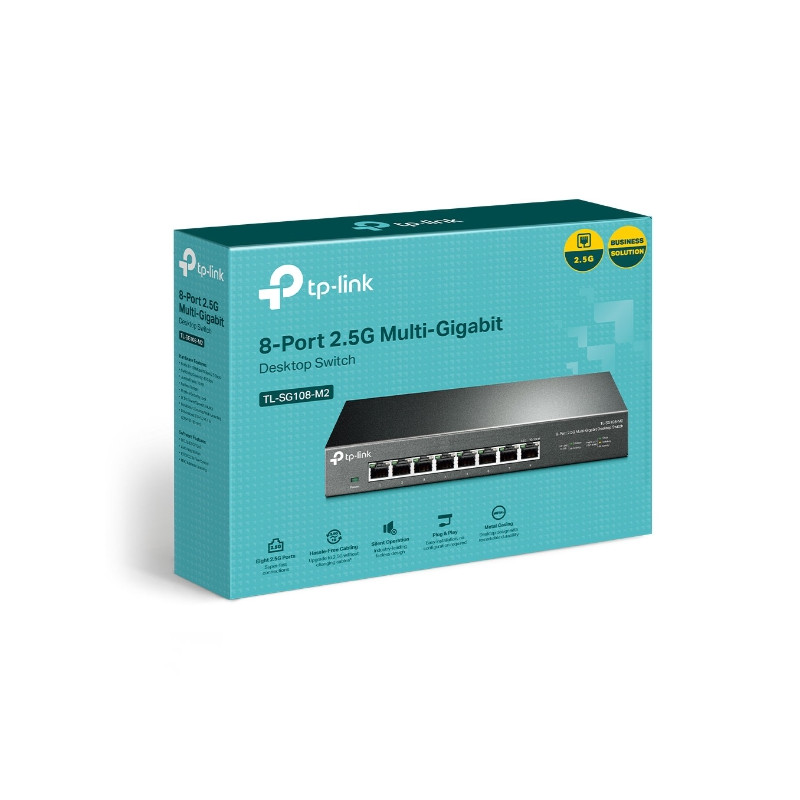 TP-Link TL-SG108-M2 8-Port 2.5G 100/1000/2500Mbps Desktop Switch