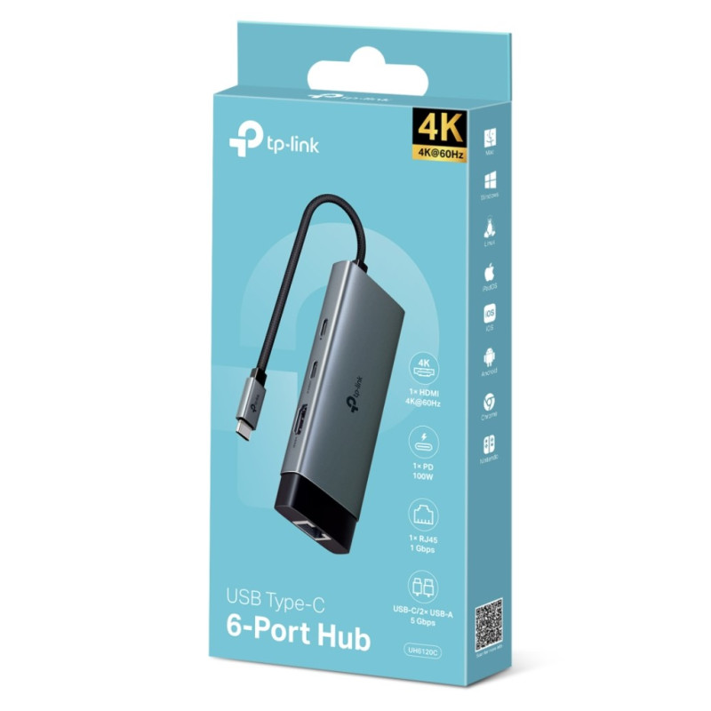 TPL UHB USB-C-HUB-6P-UH6120C