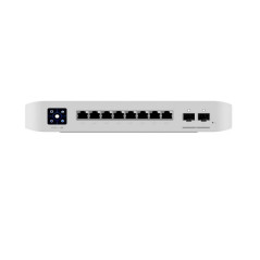 POE Switch: UniFi 8-Port (6)GbE PoE+ Ports, (2) GbE PoE++ Ports, (2) 10G SFP+ Ports, POE 120W, Layer 3, Wall Mount