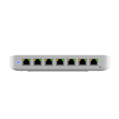 Ultra 60W, Compact 8-port Layer 2 GbE PoE Switch, Versatile Mounting, 7 GbE PoE+ Output ports, 1 GbE Port, Includes PSU, 2Yr War