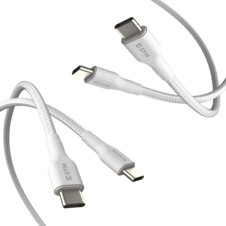 EFM USB-C Braided Cable Twin Pack - 1M