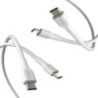 EFM USB-C Braided Cable Twin Pack - 2M