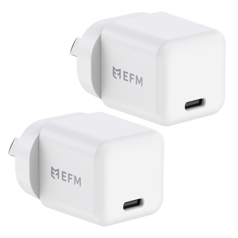 EFM ECO 20W GaN Wall Charger Twin Pack