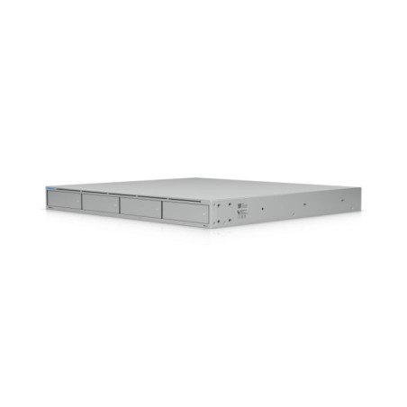 Ubiquiti UNAS Pro 4, 1U Rack-Mount NAS(4) 2.5/3.5'HDD Bays(2) M.2NVMe SSD, Fast Access, Low Latency, High-Availability 10Gbps,La