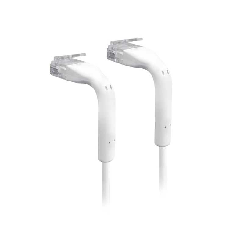 Ubiquiti UniFi Patch Cable, Length 0.3m, White, Ultra-Thin Patch Cable With GbE Support And Flexible, Bendable Boots For Enhance