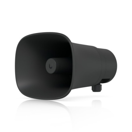 Ubiquiti AI Horn Speaker, Black,All-weather PoE 120 dB Horn Speaker With Advanced AI Alert Functionality&Versatile Wall, Corner,