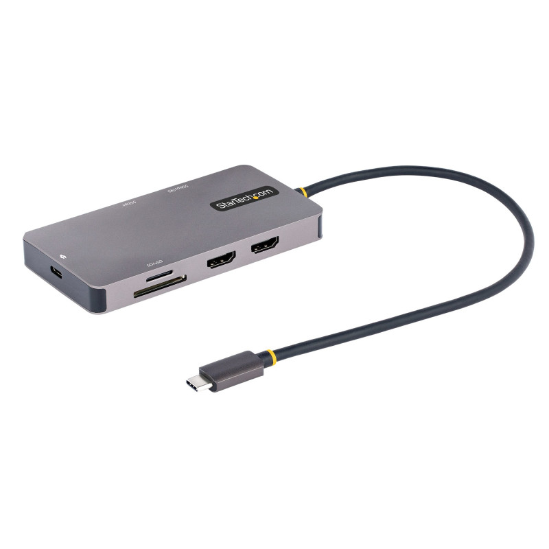 STARTECH USB-C MULTIPORT ADAPTER, 4K DUAL HDMI, 5GBPS USB HUB, 100W PD 3 YR