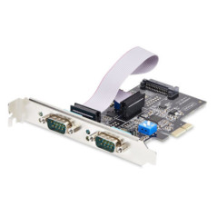 STARTECH 2-PORT SERIAL PCIE CARD FOR RS232/RS422/RS485, 16C1050 UART, ESD PROTECTION, WIND