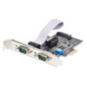 STARTECH 2-PORT SERIAL PCIE CARD FOR RS232/RS422/RS485, 16C1050 UART, ESD PROTECTION, WIND
