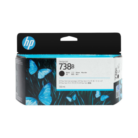 HP 738B 130-ML BLACK DESIGNJET INK CARTRIDGE -T850/T950