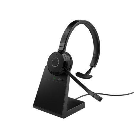 JABRA WIRELESS EVOLVE 65 TE MS MONO BLUETOOTH HEADSET W/CHARGE STAND + LINK 380A BT,USB-A