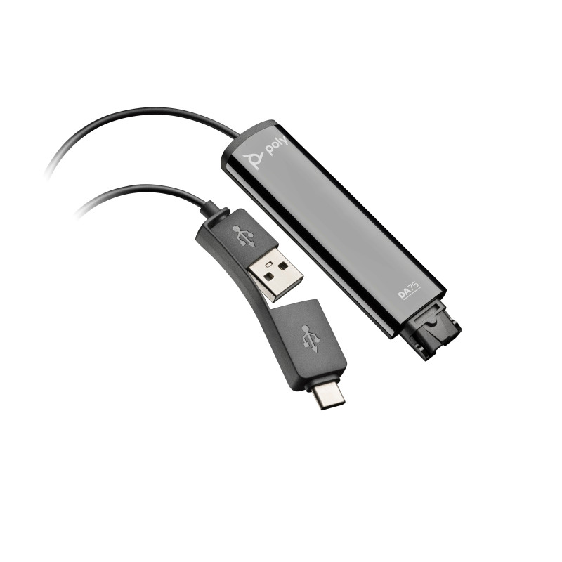 HP POLY DA75 QD TO USB-A & C SMART DIGITIAL ADAPTER CABLE