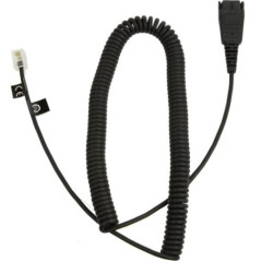 JABRA QD TO RJ9 MODULAR COILED CORD,2M