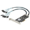 STARTECH SATA PCIe, 8 PORTS, NON-RAID, 6GBPS, SATA III, 4 CONTROLLERS, 2YR