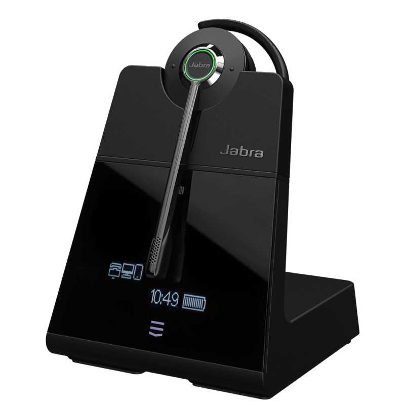 JABRA WIRELESS ENGAGE 75 SE CONVERTIBLE MONO DECT HEADSET W/ BASE, SOFTPHONE/DESKPHONE