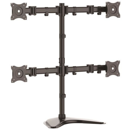 STARTECH QUAD MONITOR STAND < 25", ARTICULATING, VESA, BLACK, 5YR