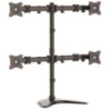 STARTECH QUAD MONITOR STAND < 25", ARTICULATING, VESA, BLACK, 5YR