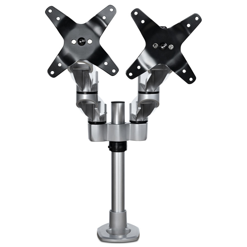 STARTECH DUAL MONITOR DESK MOUNT <30", <8KG, FULL MOTION, VESA, H/ADJ, SILVER, 10YR