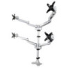STARTECH QUAD MONITOR DESK MOUNT <30", <10KG, FULL MOTION, H/ADJ, VESA, SILVER, 10YR
