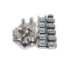 STARTECH M6 MOUNTING SCREW + CAGE NUTS FOR SERVER RACK CABINET, 100PK, NICKEL-PLATED