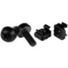 STARTECH M6 X 12MM - SCREWS AND CAGE NUTS - 100 PACK, BLACK 2YR