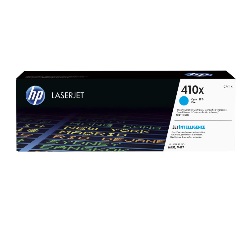 HP 410X CYAN TONER - HIGH YIELD- APPROX 5K PAGES. FOR M377, M477, M452 PRINTERS