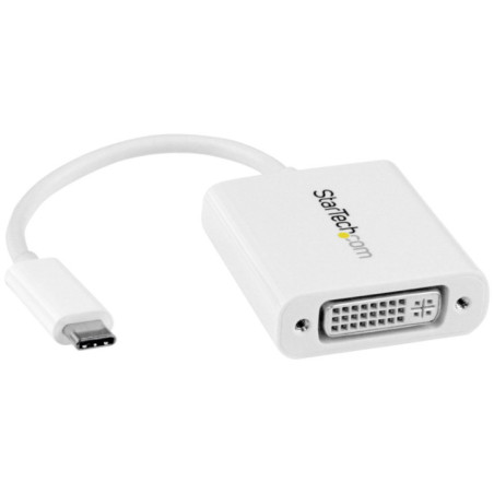 STARTECH USB-C TO DVI ADAPTER - USB TYPE-C DVI VIDEO CONVERTER, WHITE 3YR